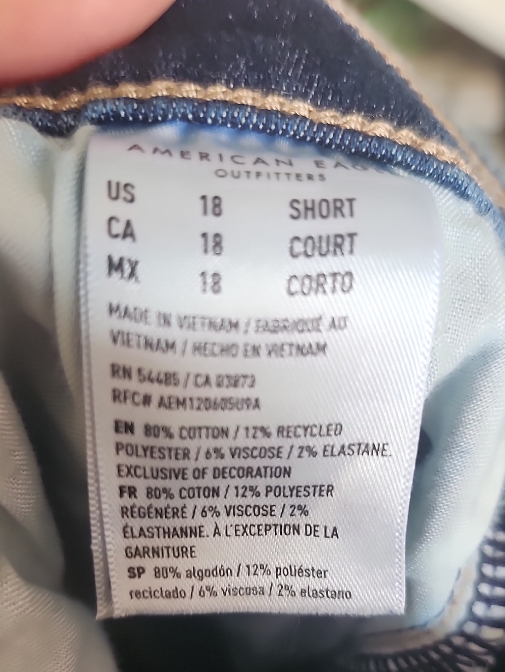 American Eagle Outfitters Super High Rise Flare Leg Jeans, 18 Short - Picture 7 of 11
